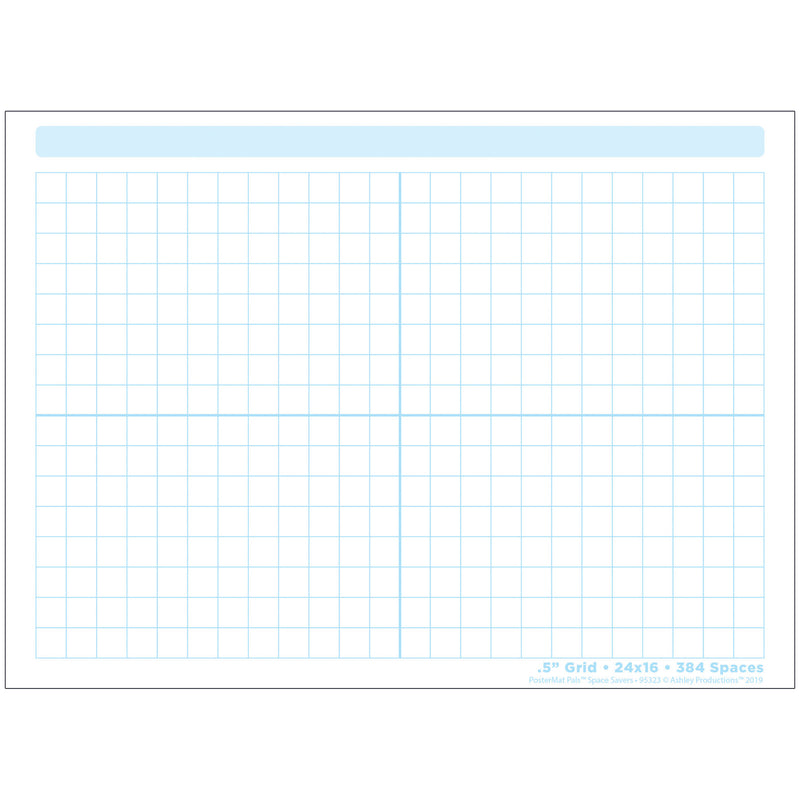 Grid Blocks 468 Blocks Postermat Pals Smart Poly Single Sided