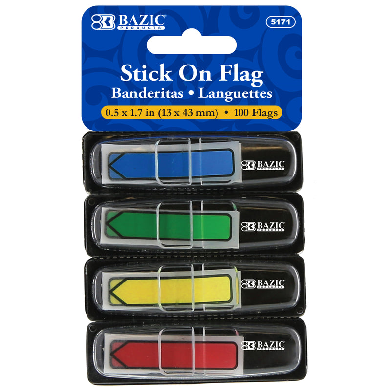 1-2ft Arrow Flags 100ct Stick On Flags