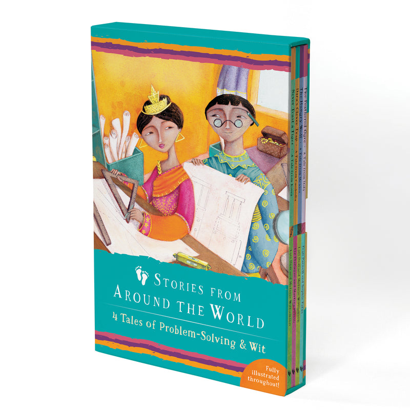 Boxed Set 4 Tales Of Prblem Solving & Wit Stories From Around World