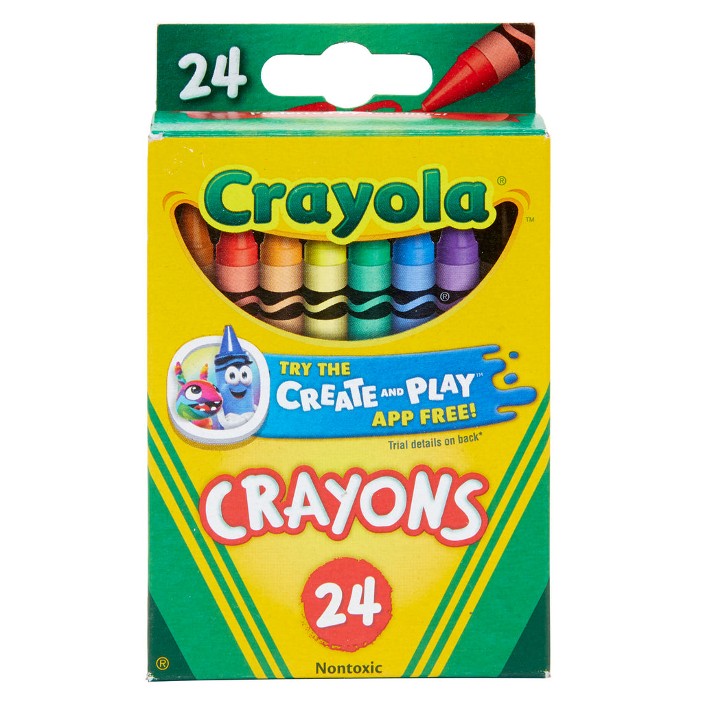 Crayola Crayons 24 Color Peggable
