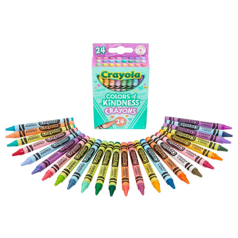 Colors of Kindness Crayons, 24 Per Pack, 12 Packs