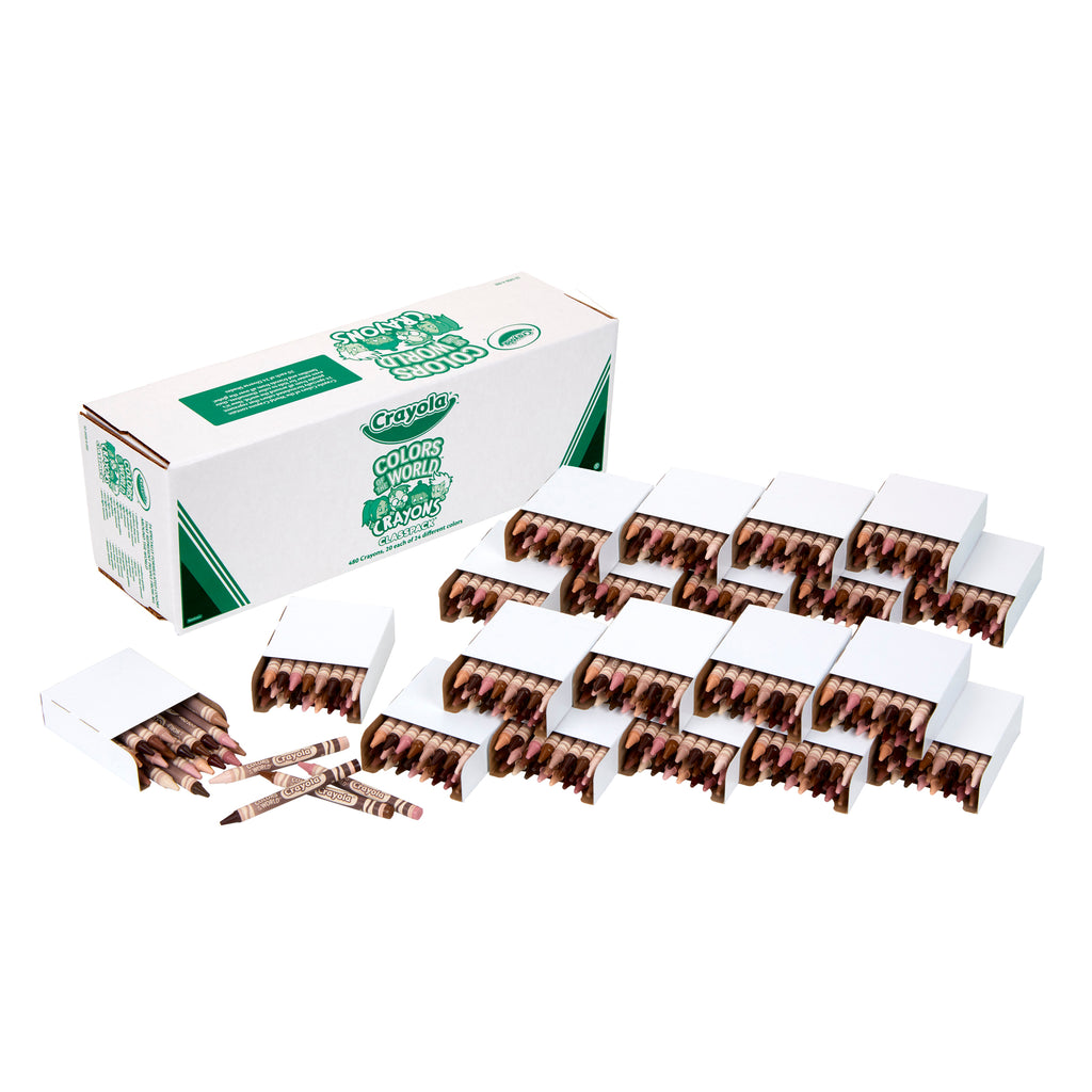 Colors Of The World 480 Crayons Classpack