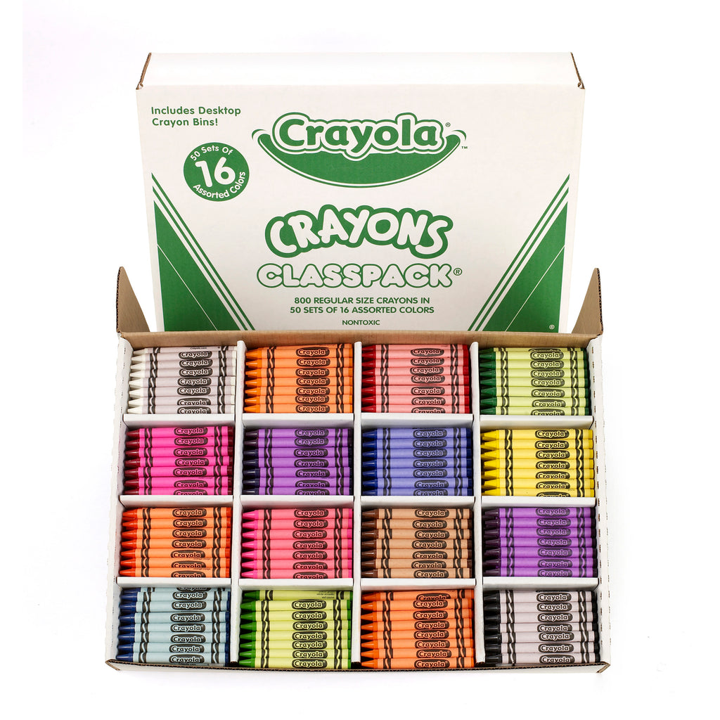 Crayola Crayons Classpacks 16 Color Reg Size 800 Crayons