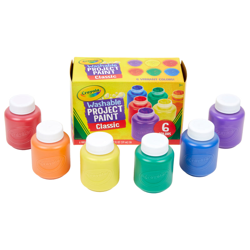 (6 Bx) Washable Kids Paint 6 Asst Clrs