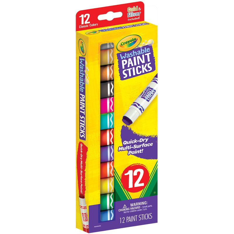 Washable Paint Sticks, 12 Count