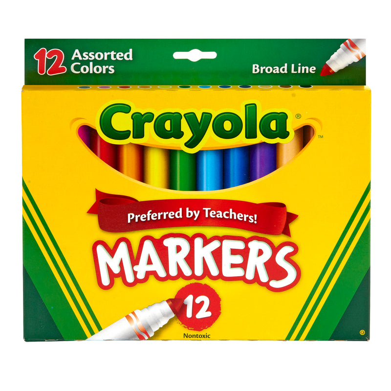Crayola Markers 12ct Asst Colors Conical Tip