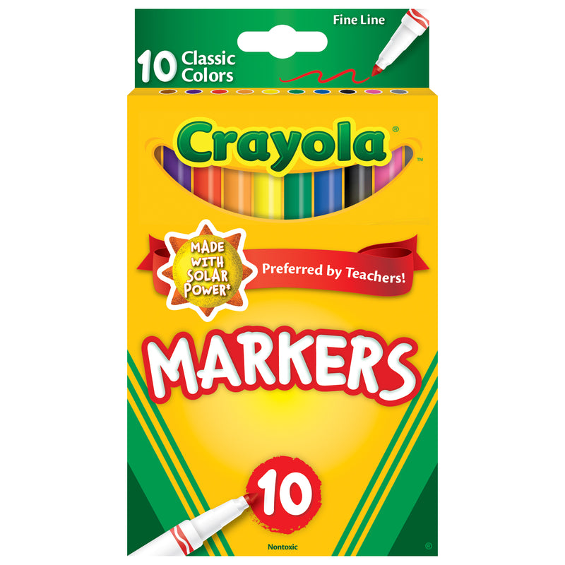 10ct Fine Line Colormax Markers Classic