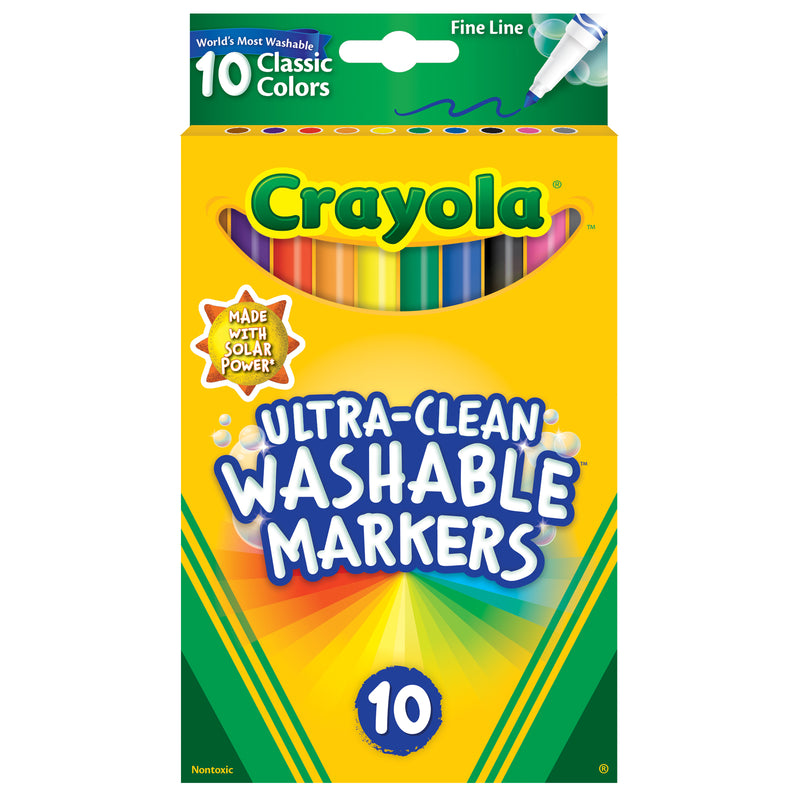 10ct Fine Line Color Max Markers Ultra-clean Washable
