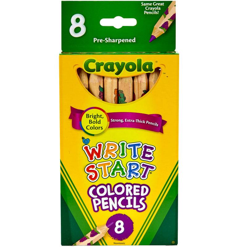 Crayola Write Start 8 Ct Colored Pencils