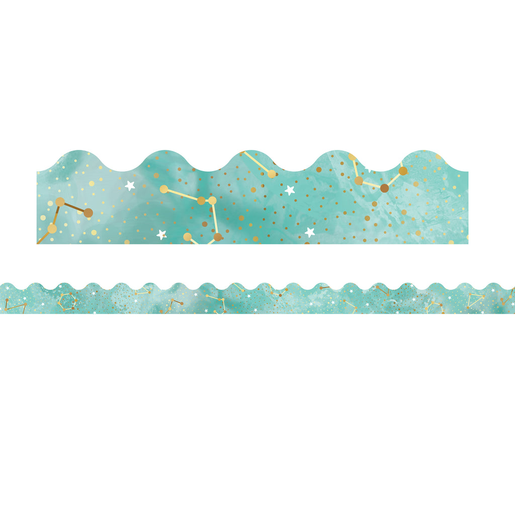 Galaxy Constellations Scalloped Borders
