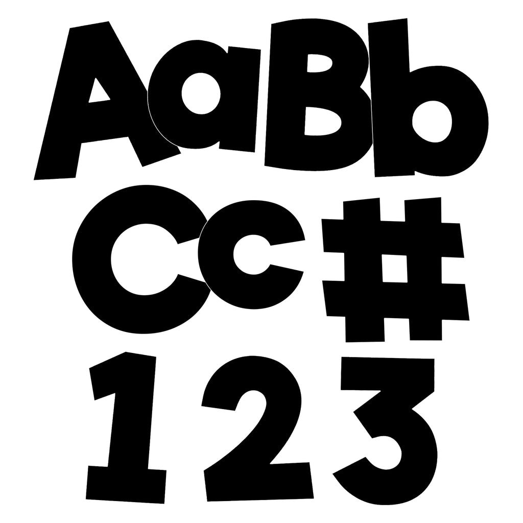 Black Combo Pack Ez Letters