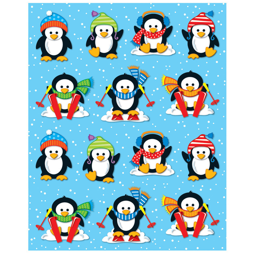 Penguins Shape Stickers 84pk