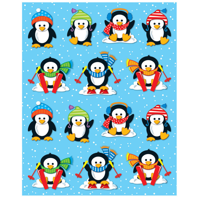 Penguins Shape Stickers 84pk