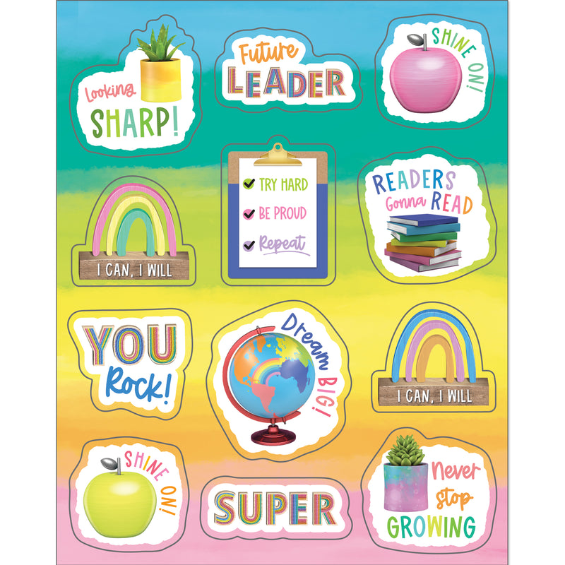 Creatively Inspired Motivators Shape Stickers, Pack of 72