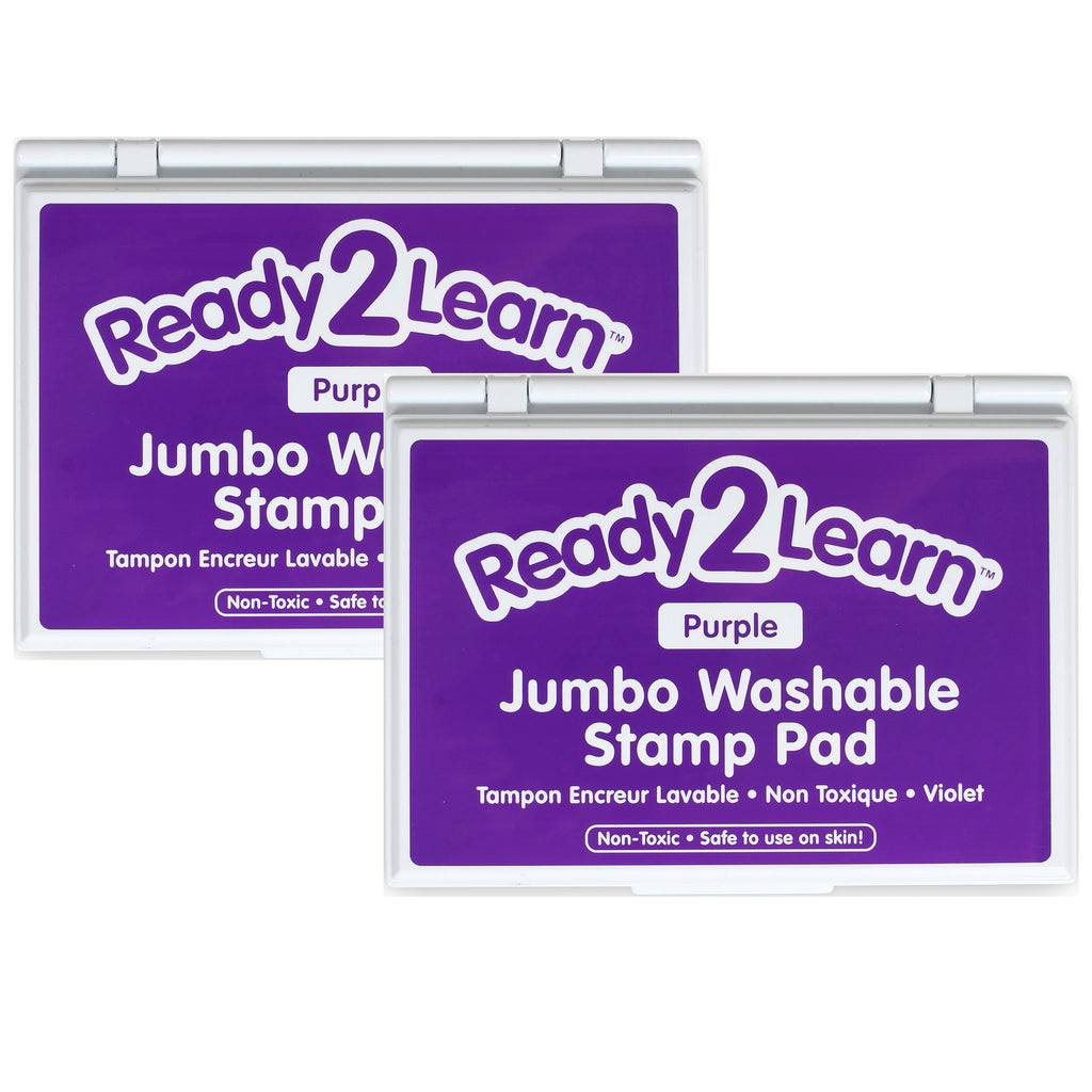 Jumbo Washable Stamp Pad - Purple - Pack of 2