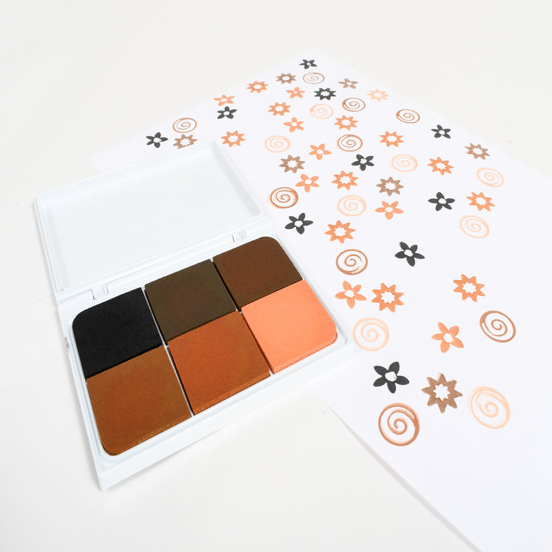 Jumbo Washable Stamp Pad - 6-in-1 - Skin Tones