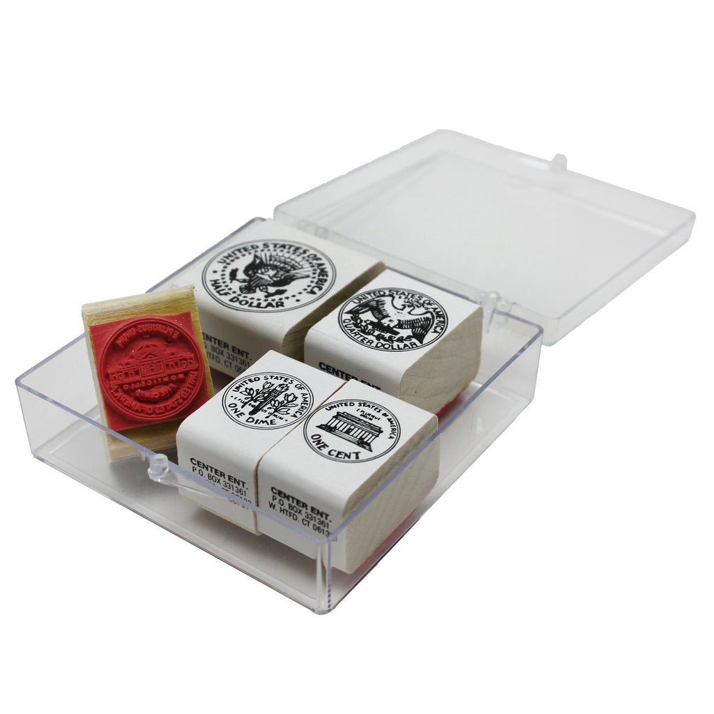 (3 St) Stamp Set Coins Tails 5 Per Set