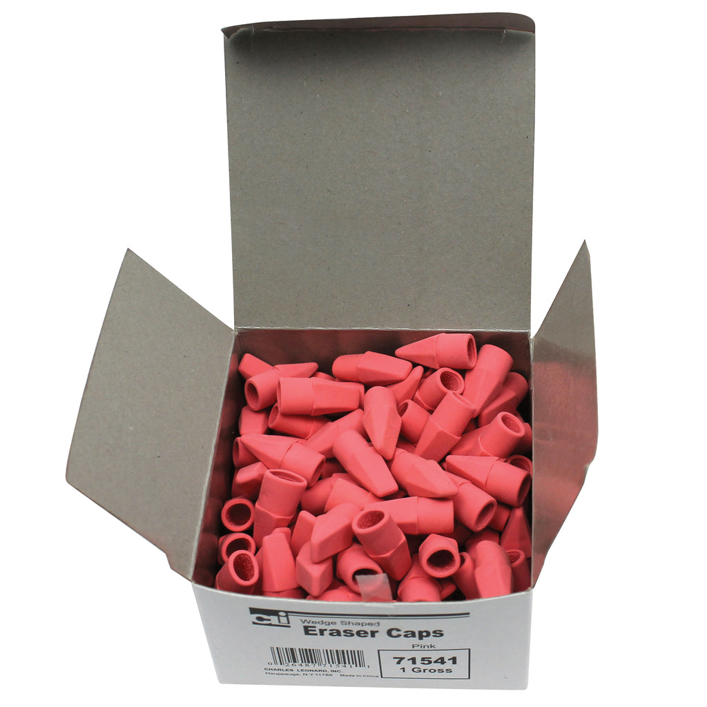 Economy Eraser Caps Pink 144-bx