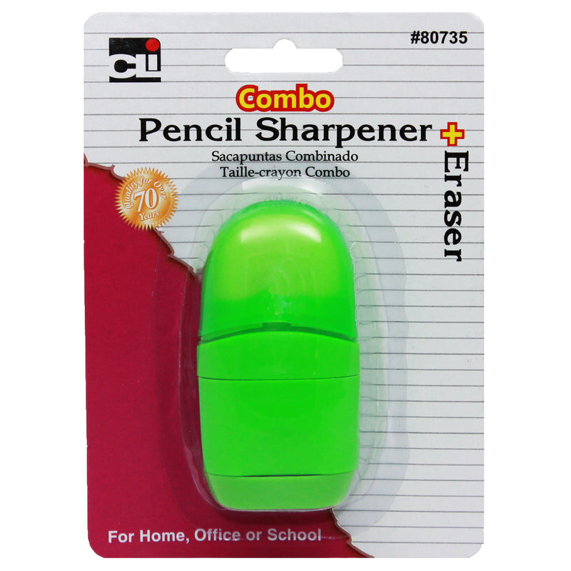 Pencil Sharpenr-eraser Combo Let Us Choose Your Color