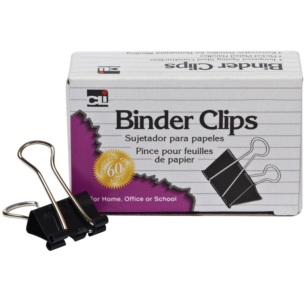 Binder Clips 12ct 1in Large Capacity 2in Wide