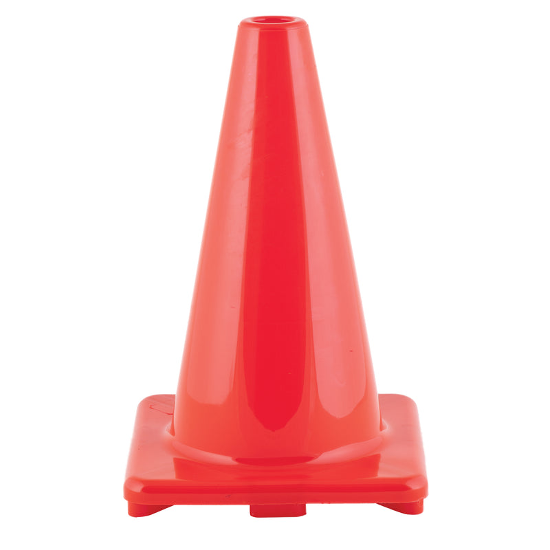 Flexible Vinyl Cone 12in Orange Weighted