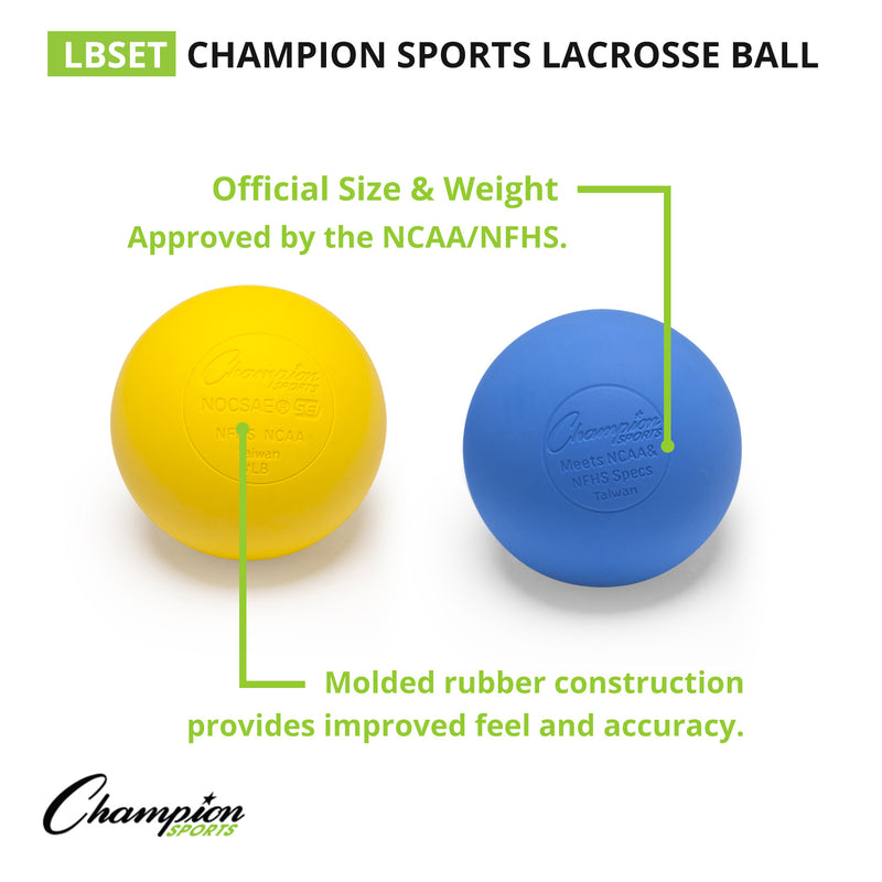 Lacrosse Ball Set Of 6 Official Sz Meets Ncaa And Nfhs
