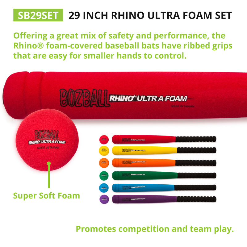 Rhino Ultra Foam 29in Bat & Ball Set