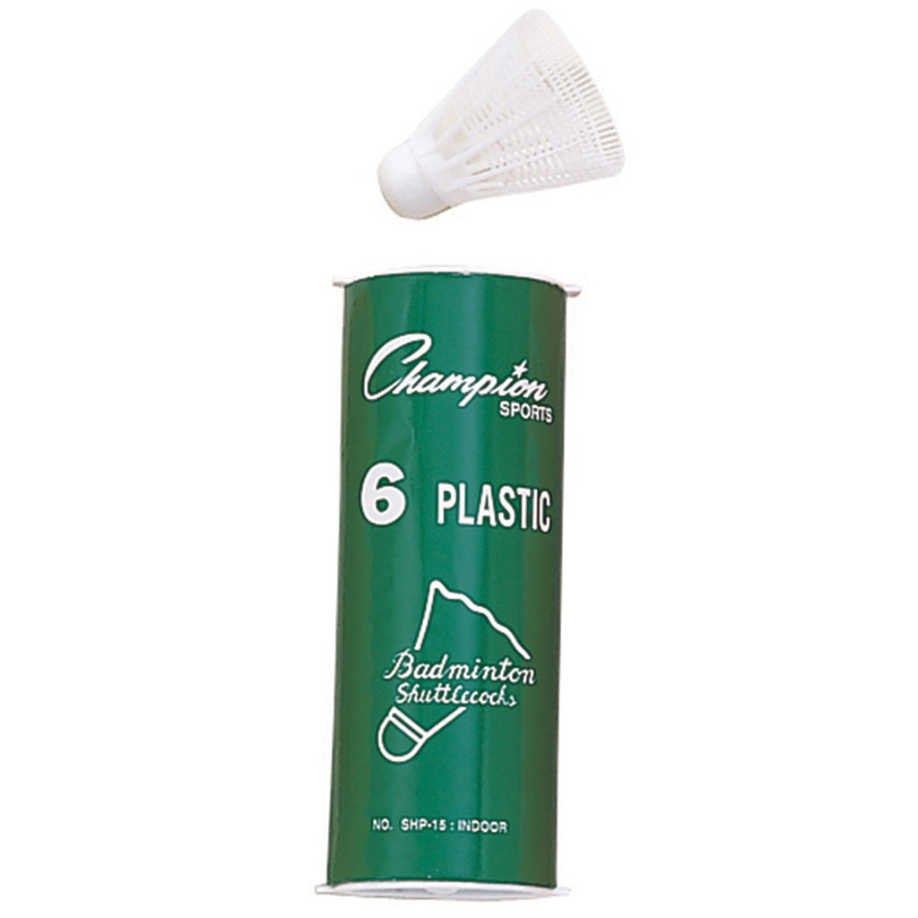 (6 Ea) Plastic Indoor Shuttlecocks