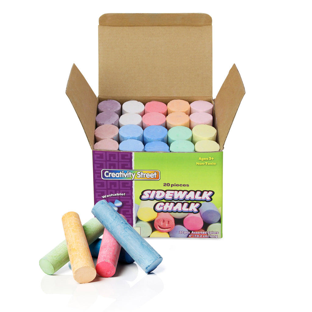 (6 Bx) Sidewalk Chalk 20 Per Bx