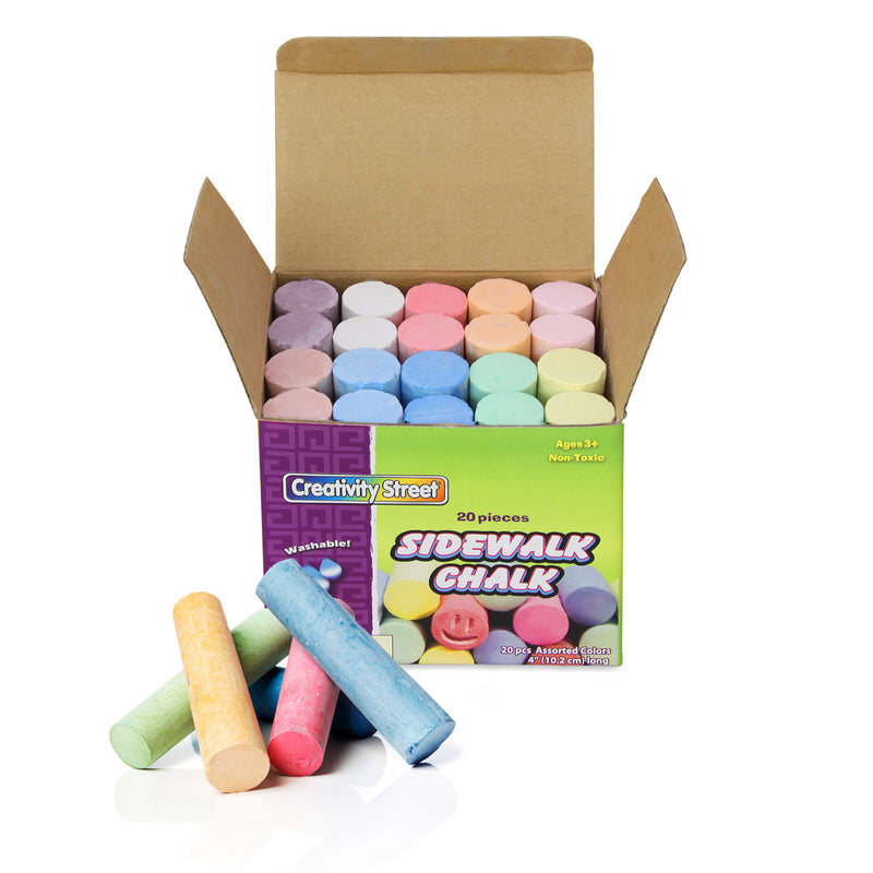 (6 Bx) Sidewalk Chalk 20 Per Bx