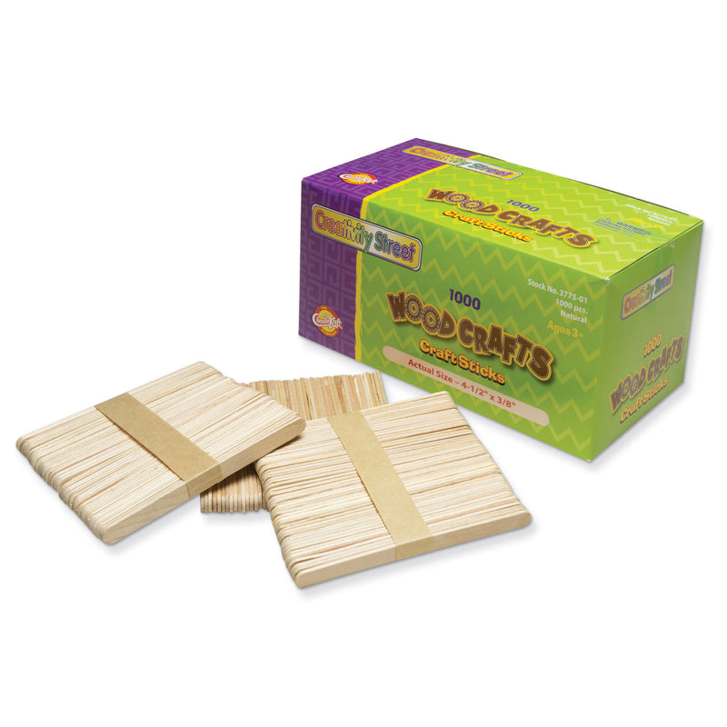 Craft Sticks Natural 1000-pk 4 1-2 X 3-8