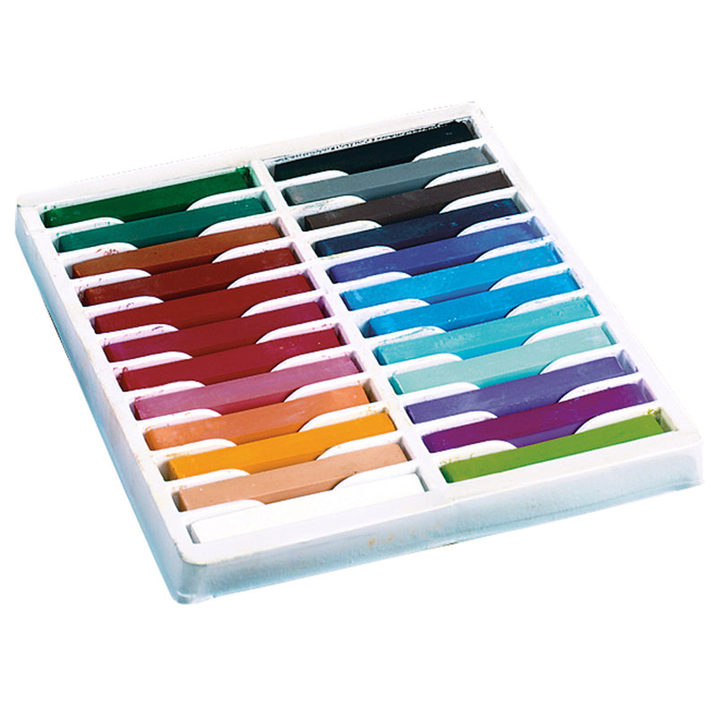 Square Artist Pastels 24 Assorted Colors