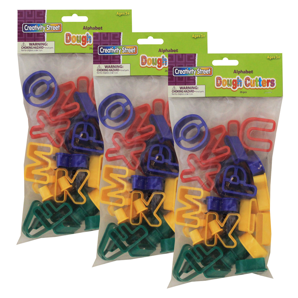 (3 St) Capital Letters Dough Cutter 26 Per Pk