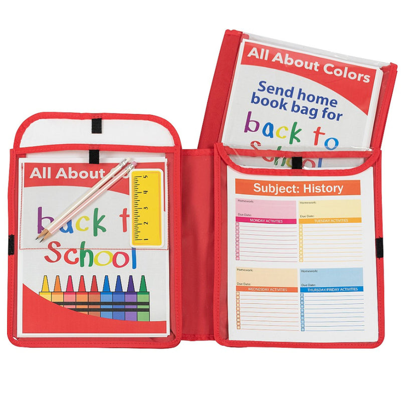 Homework Connector Folder Red
