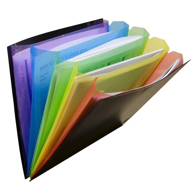 Rainbow Document Sorter Black-multi