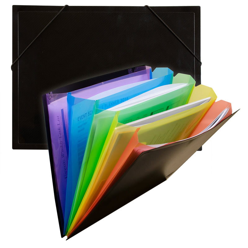 Rainbow Document Sorter Black-multi