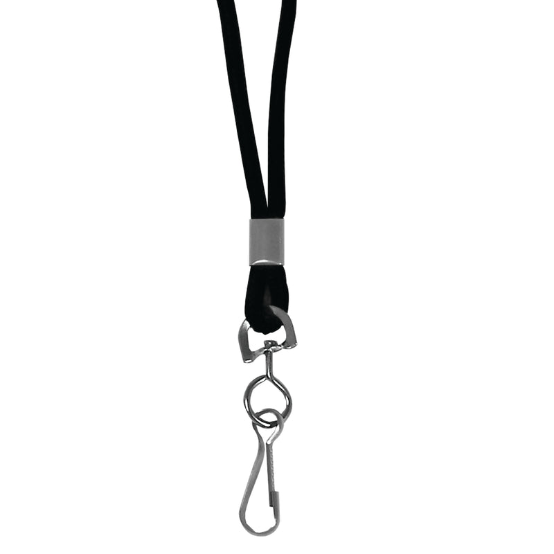 (24 Ea) C Line Blk Std Lanyard With Swivel Hook