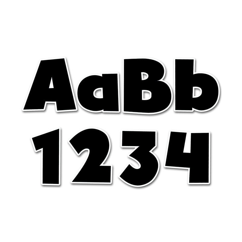 Bold Black 4in Designer Letters