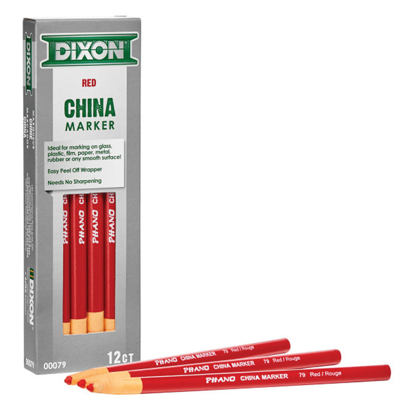 Phano China Markers Red Pack Of 12