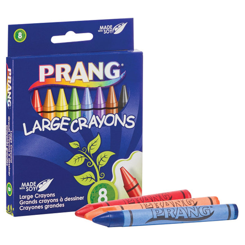 Soybean Crayons Large 8 Colors Prang