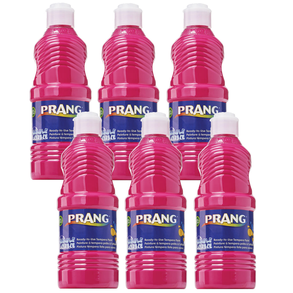 (6 Ea) Prang Washable Paint 16oz Magenta