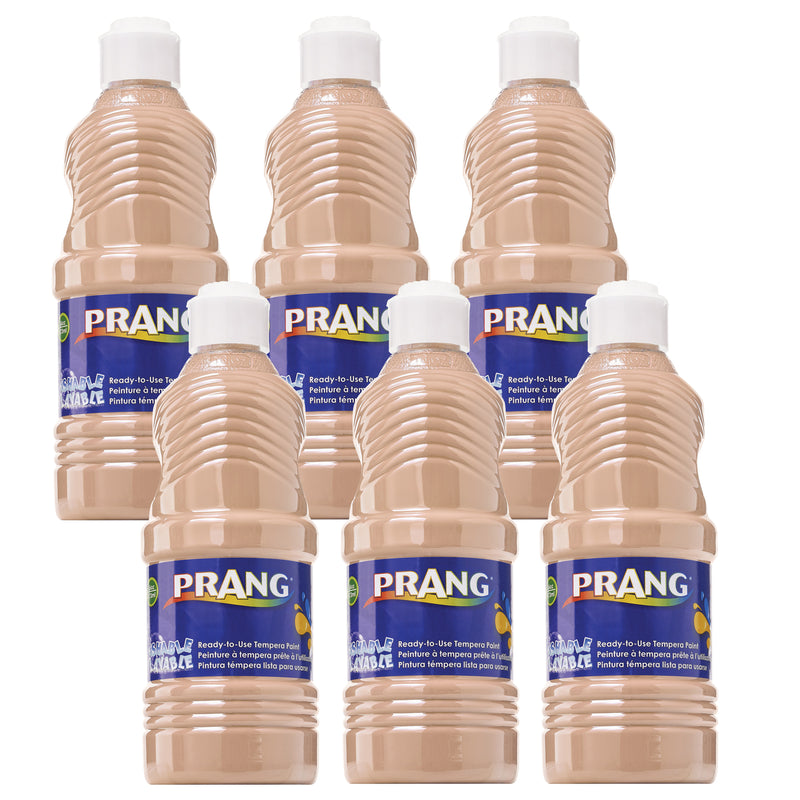 (6 Ea) Prang Washable 16oz Paint Peach
