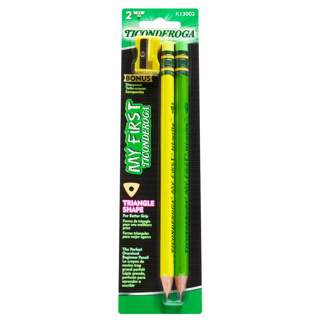 Neon Ticonderoga Pencil 2 Ct W- Sharpener