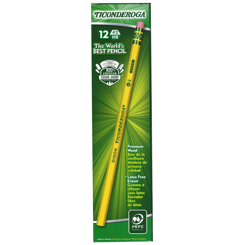 Ticonderoga Pencil No 2 Soft 1dz