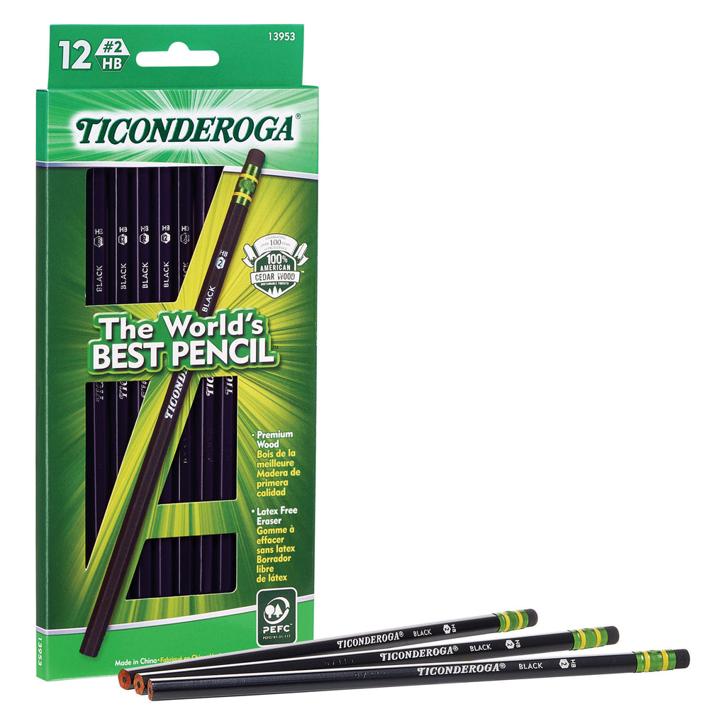 Ticonderoga Black Num2 Pencil 12ct