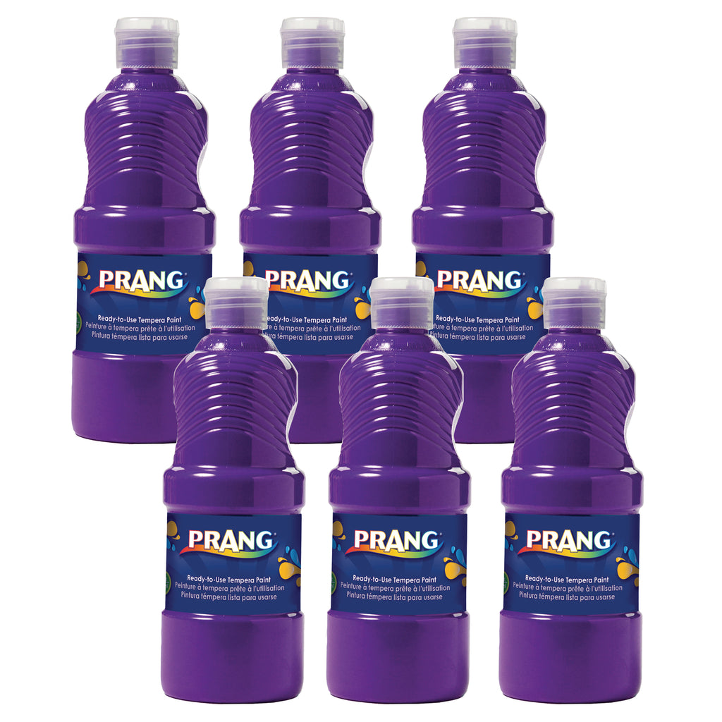 (6 Ea) Ready To Use Tempera 16oz Violet