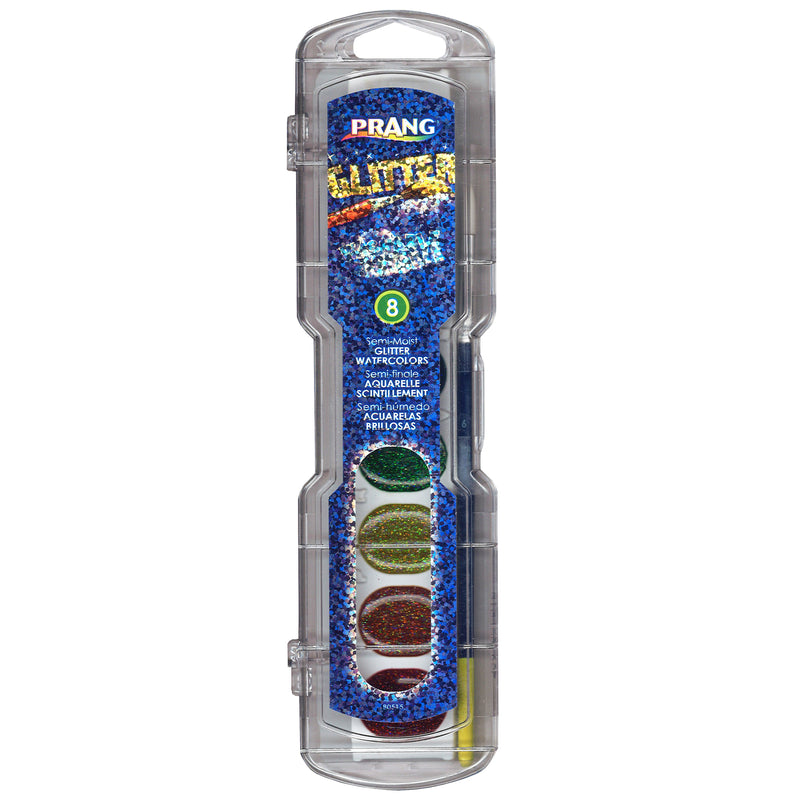 Prang Watercolor Glitter Color 8 Ct