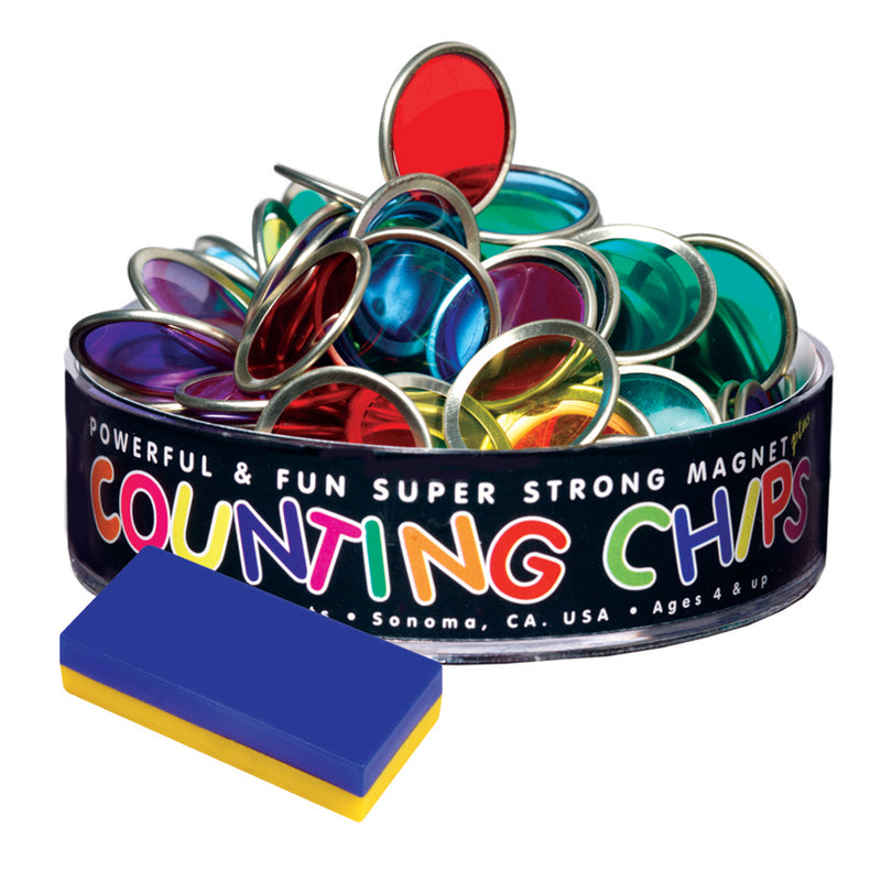 Counting Chips 75 And Block Magnet