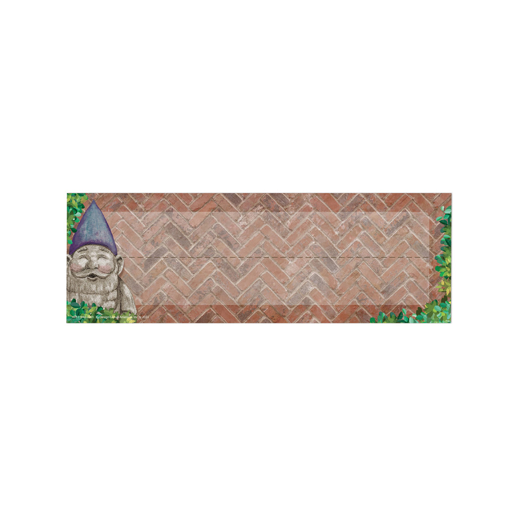 Curiosity Garden Self-Adhesive Name Plate, 9-5/8" x 3-1/4", Pack of 36