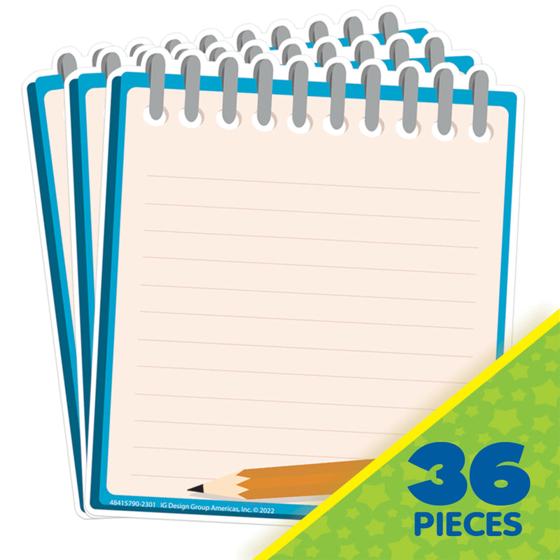 Notebook Paper Cut-Outs, Pack of 36